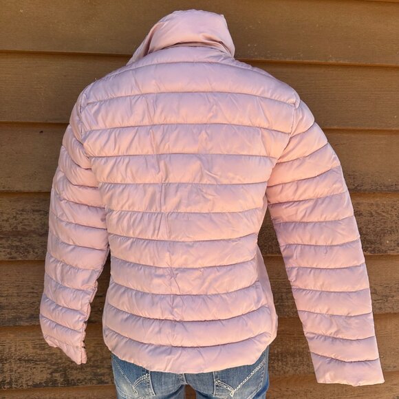 Ci Sono Womens Mauve Puffer Jacket Quilted Lightweight Full Zip M - Picture 4 of 11